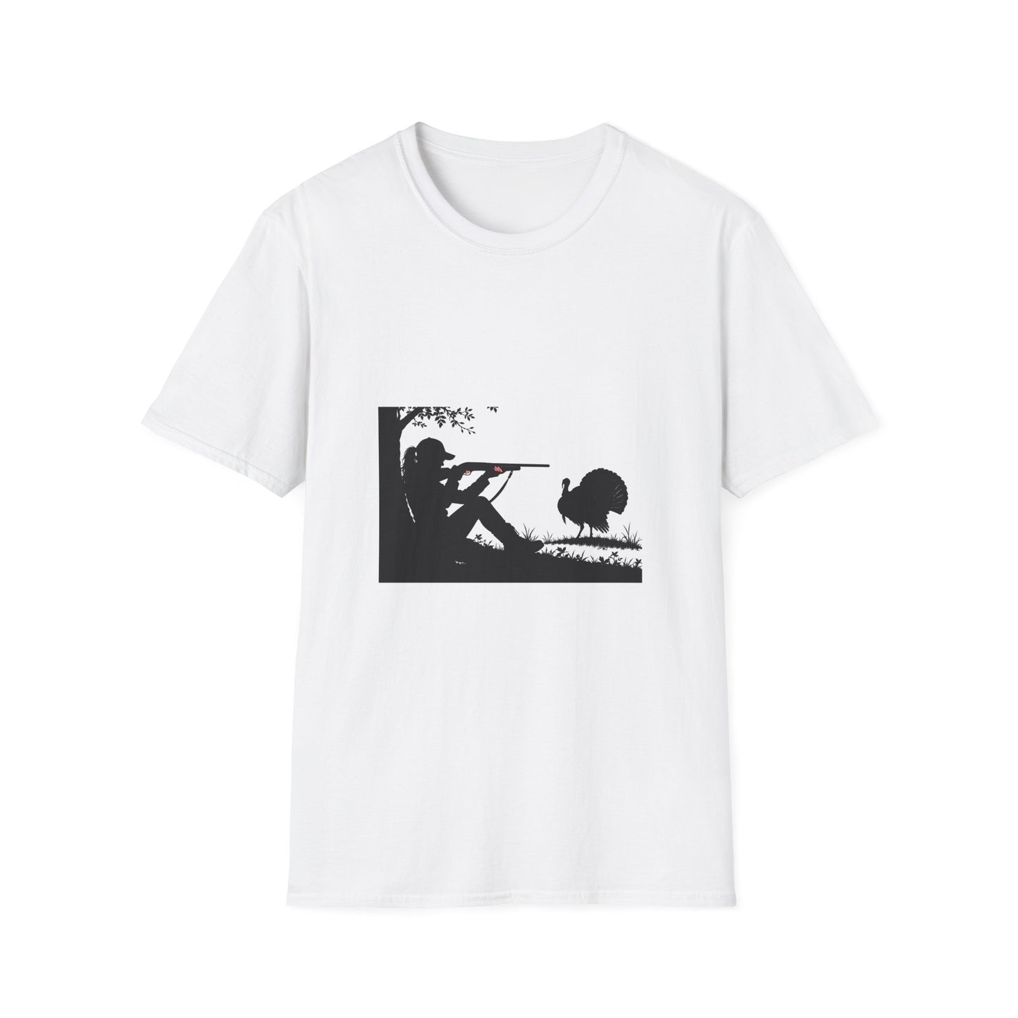 Hunting Silhouette T-Shirt — Shooter & Turkey Graphic Tee