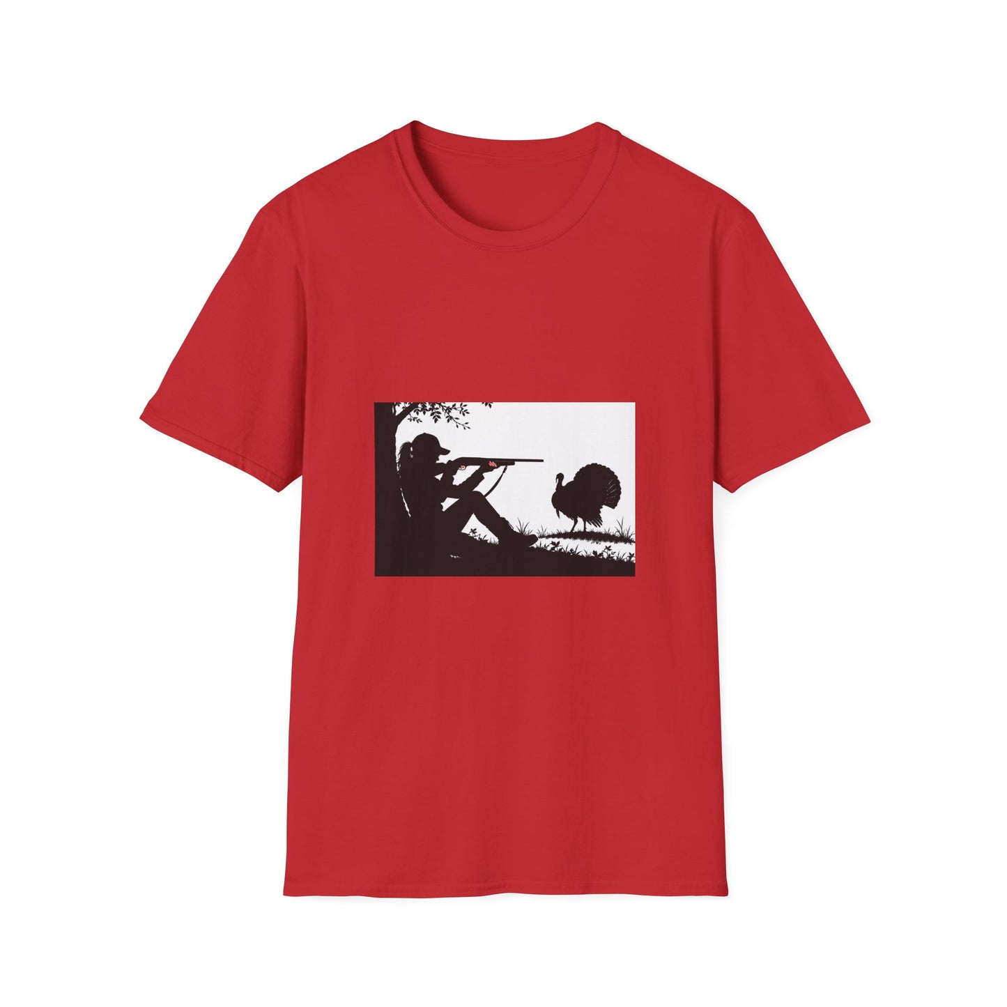 Hunting Silhouette T-Shirt — Shooter & Turkey Graphic Tee
