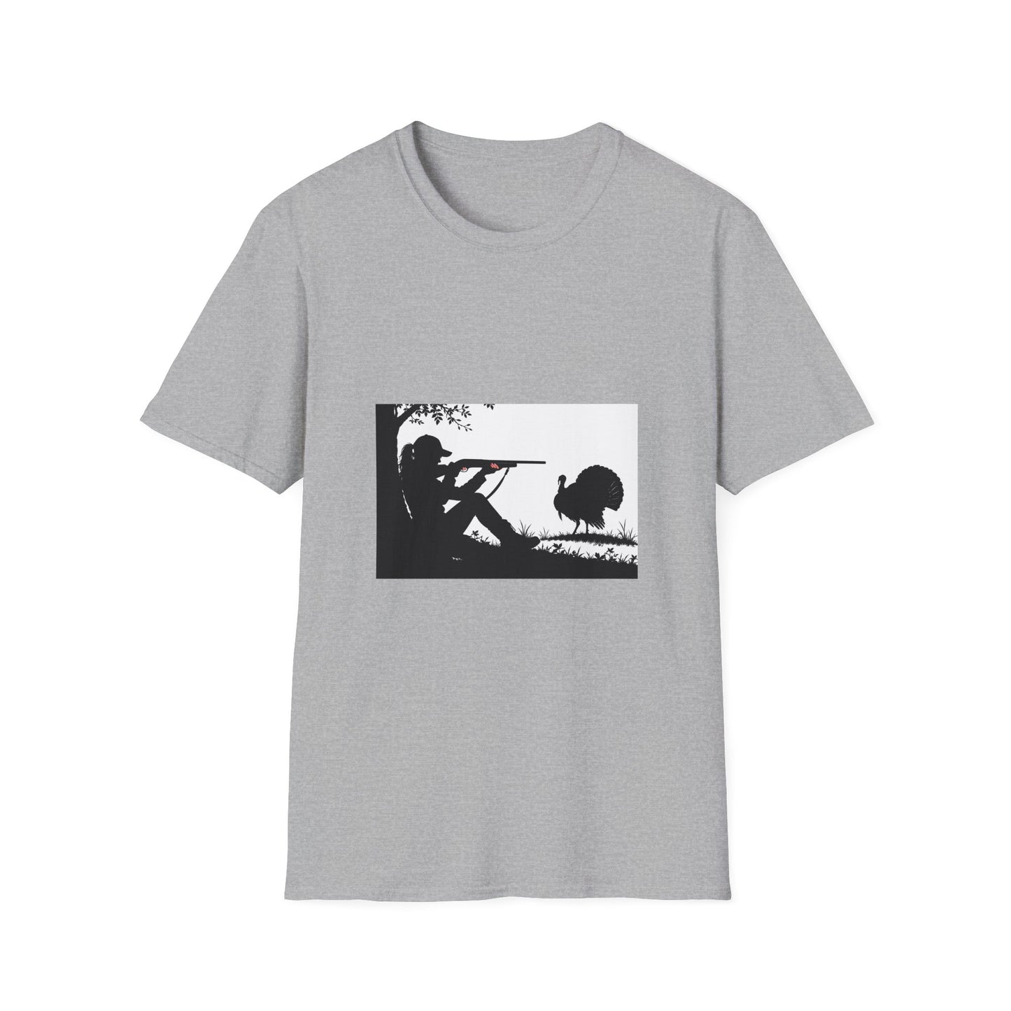 Hunting Silhouette T-Shirt — Shooter & Turkey Graphic Tee